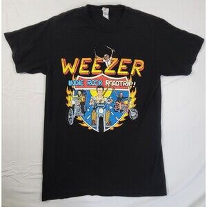 Weezer 2023 Indie Rock Roadtrip Tour Concert Shirt Size Small